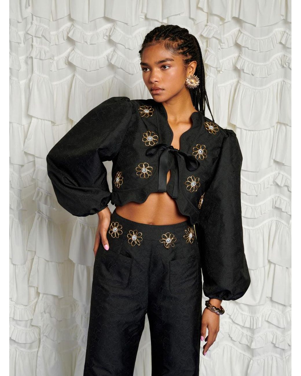Sister Jane Black Dream Sol De Noche Beaded Jacket