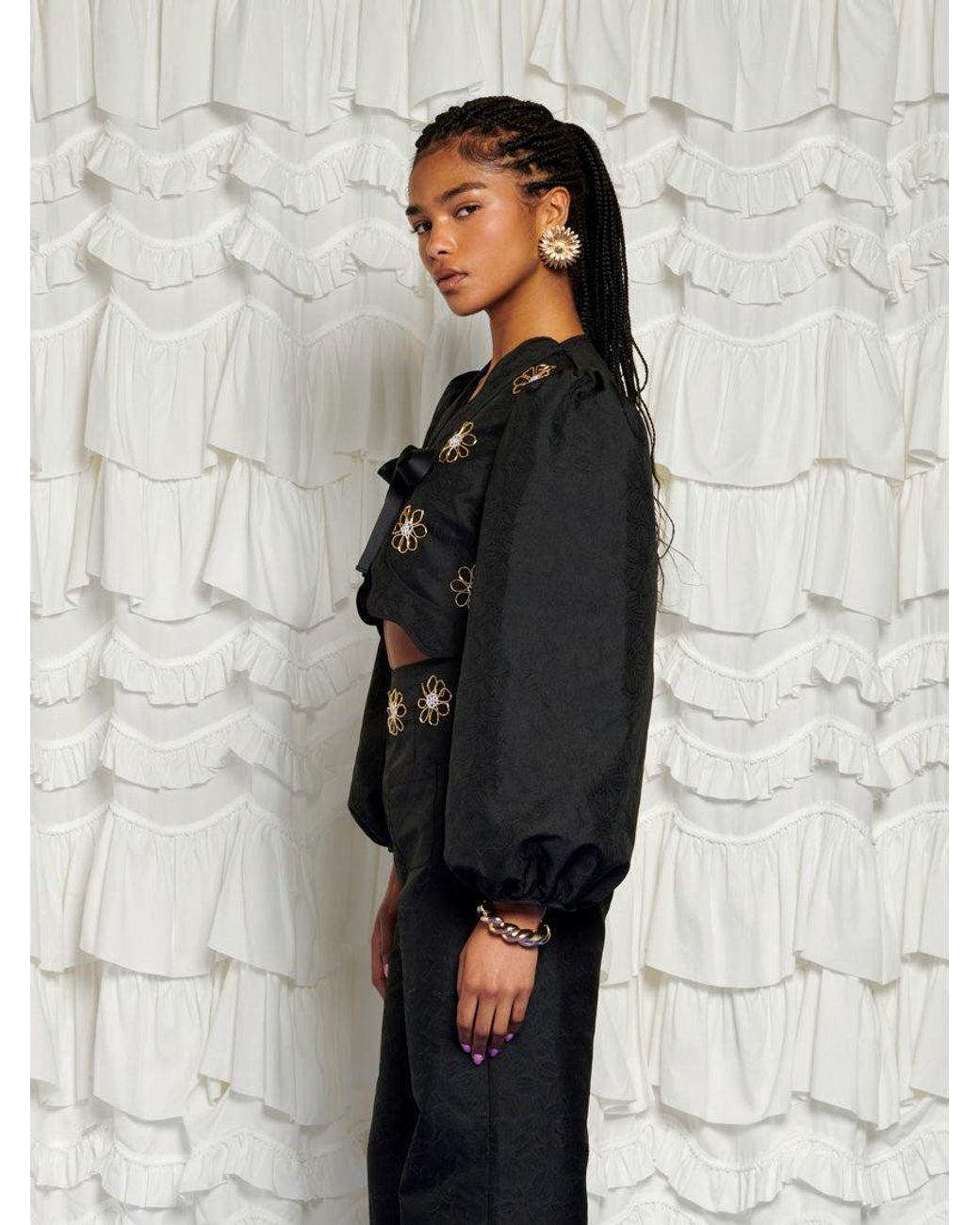 Sister Jane Black Dream Sol De Noche Beaded Jacket
