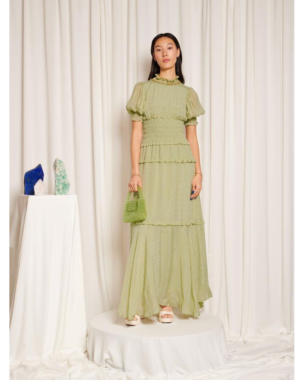 Sister Jane Natural Peridot Maxi Dress