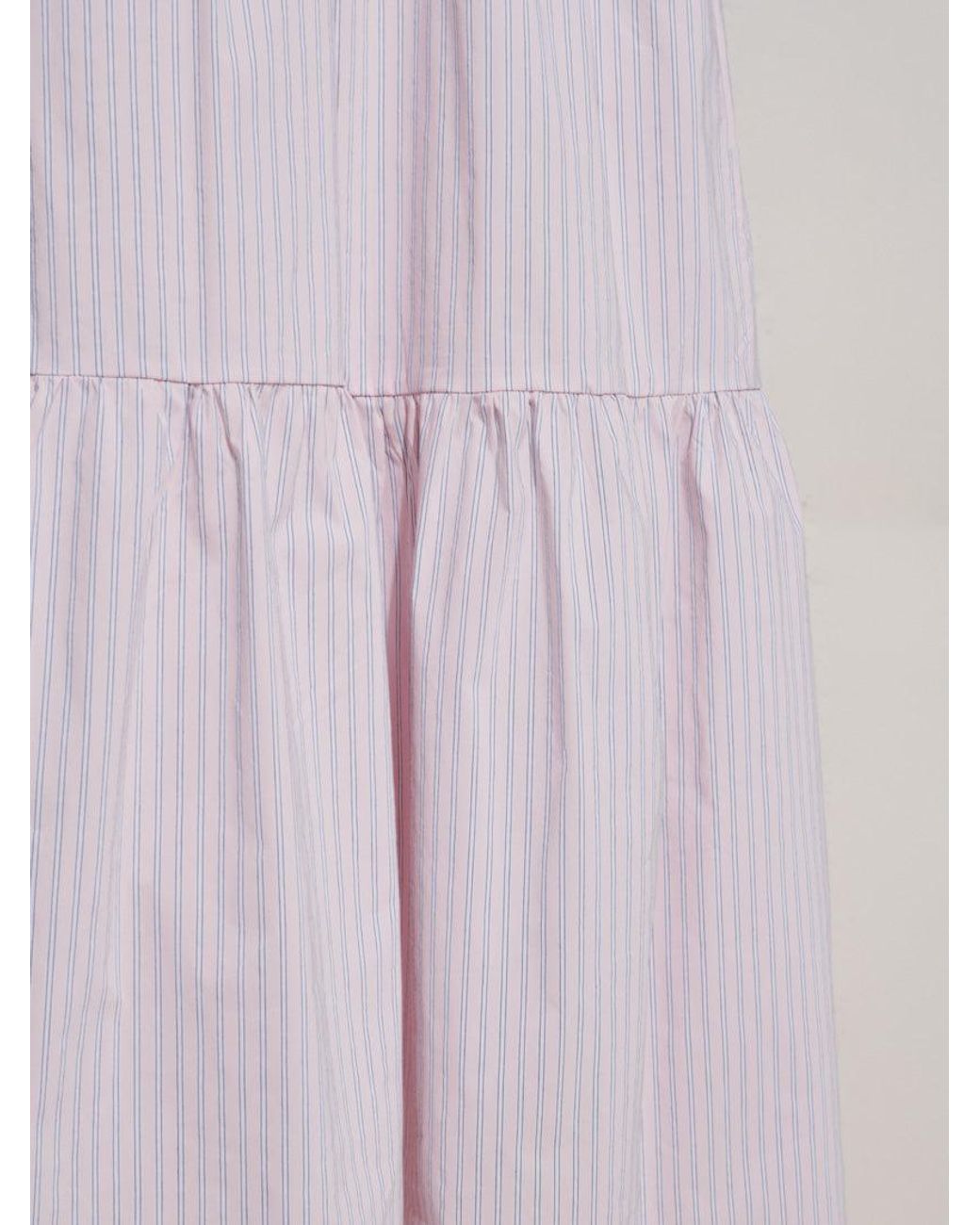 Sister Jane Blue Wave Stripe Bow Maxi Dress