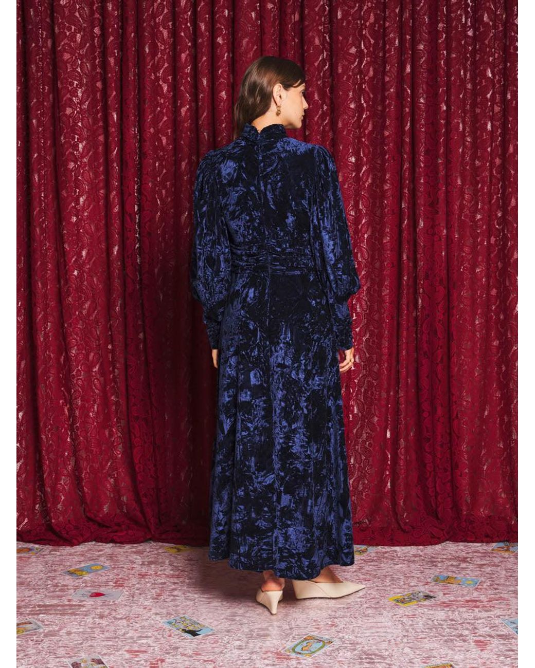 Sister Jane Red Spellbound Velvet Maxi Dress