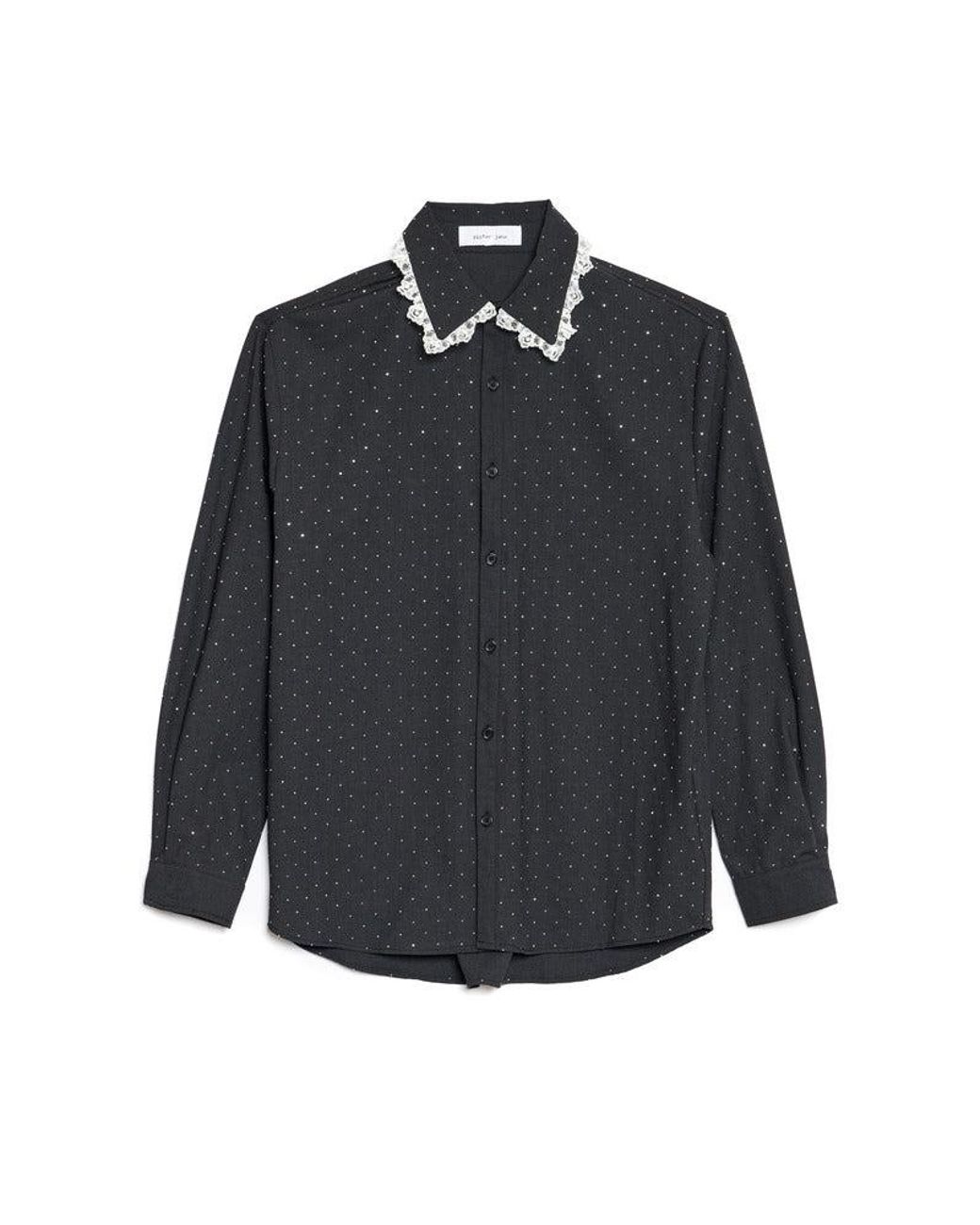 Sister Jane Green Prince Lace Trim Shirt