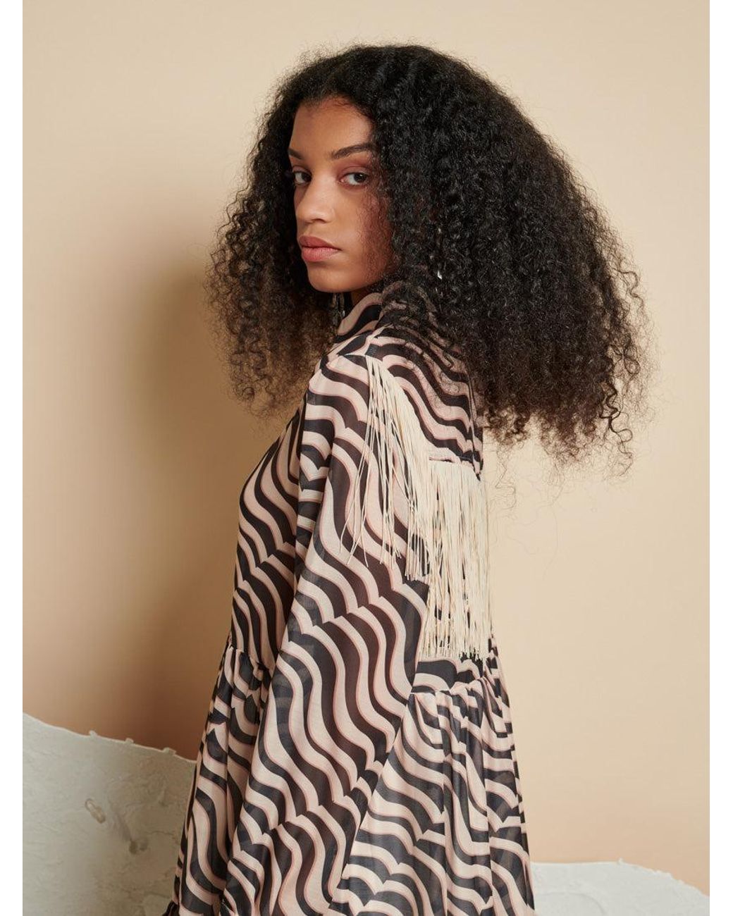 Sister Jane Natural Ghospell Cecilia Printed Midi Dress