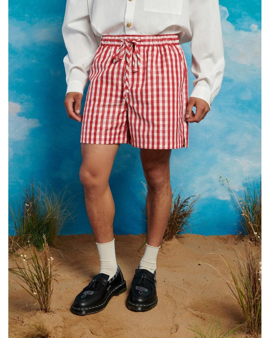 Sister Jane Blue Stables Gingham Shorts