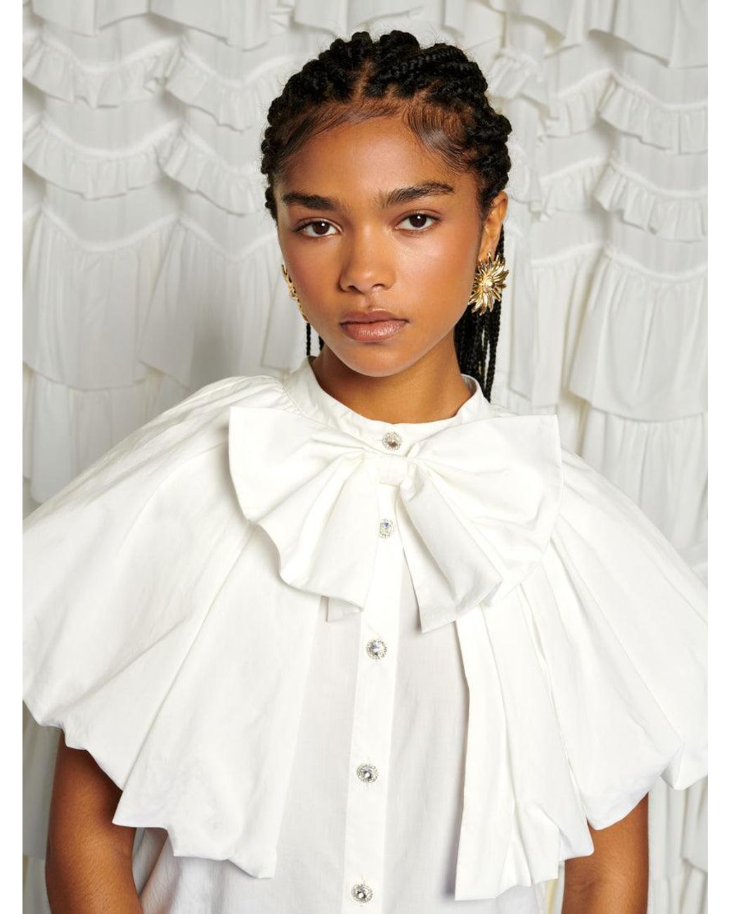 Sister Jane White Dream Rumba Bow Blouse