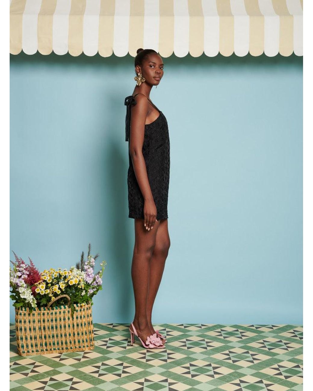 Sister Jane Green Dream Peach Flower Mini Dress
