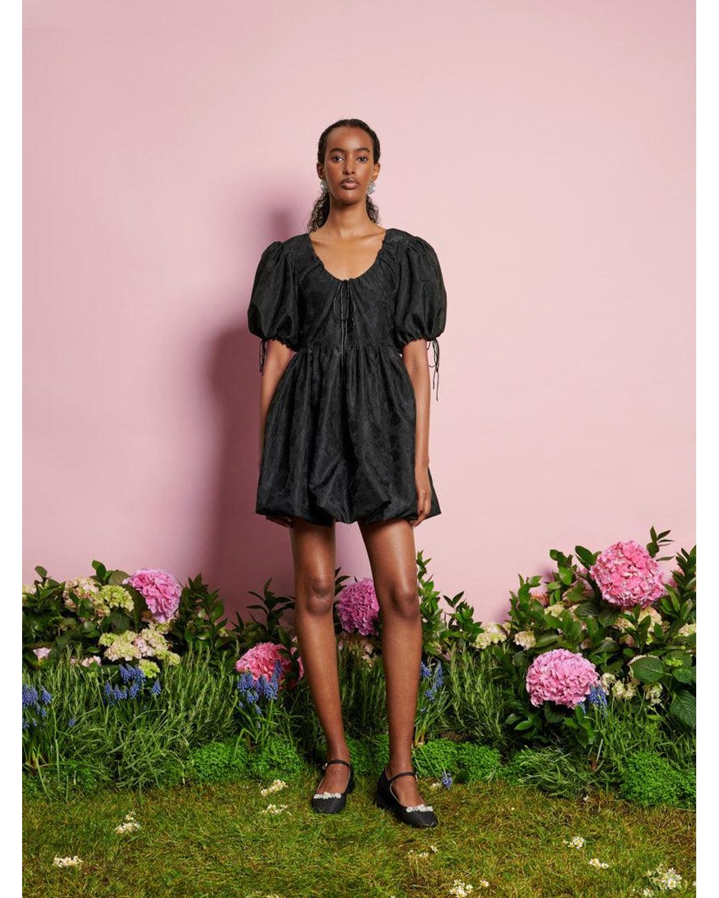 Sister Jane Black Dream Coco Organza Mini Dress