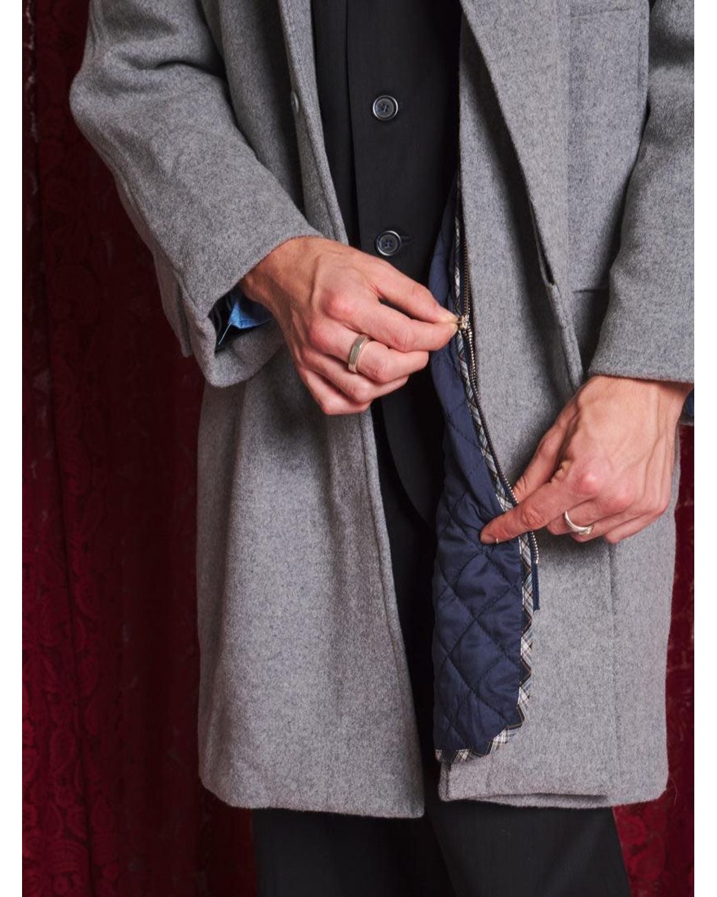 Sister Jane Red Morrigan Coat With Neck Tie