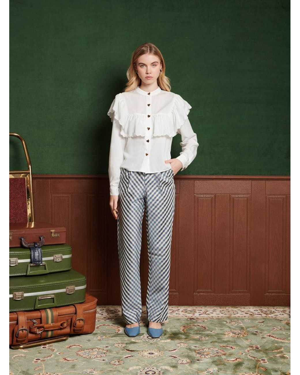 Sister Jane Multicolor Rocco Gingham Trousers