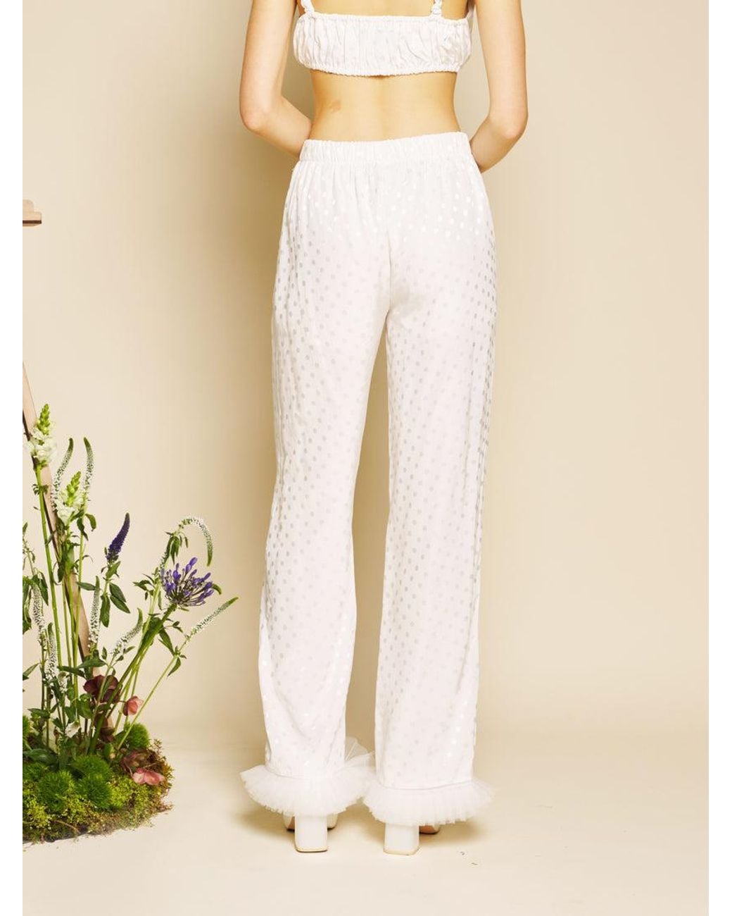 Sister Jane Natural Perle Spot Trousers