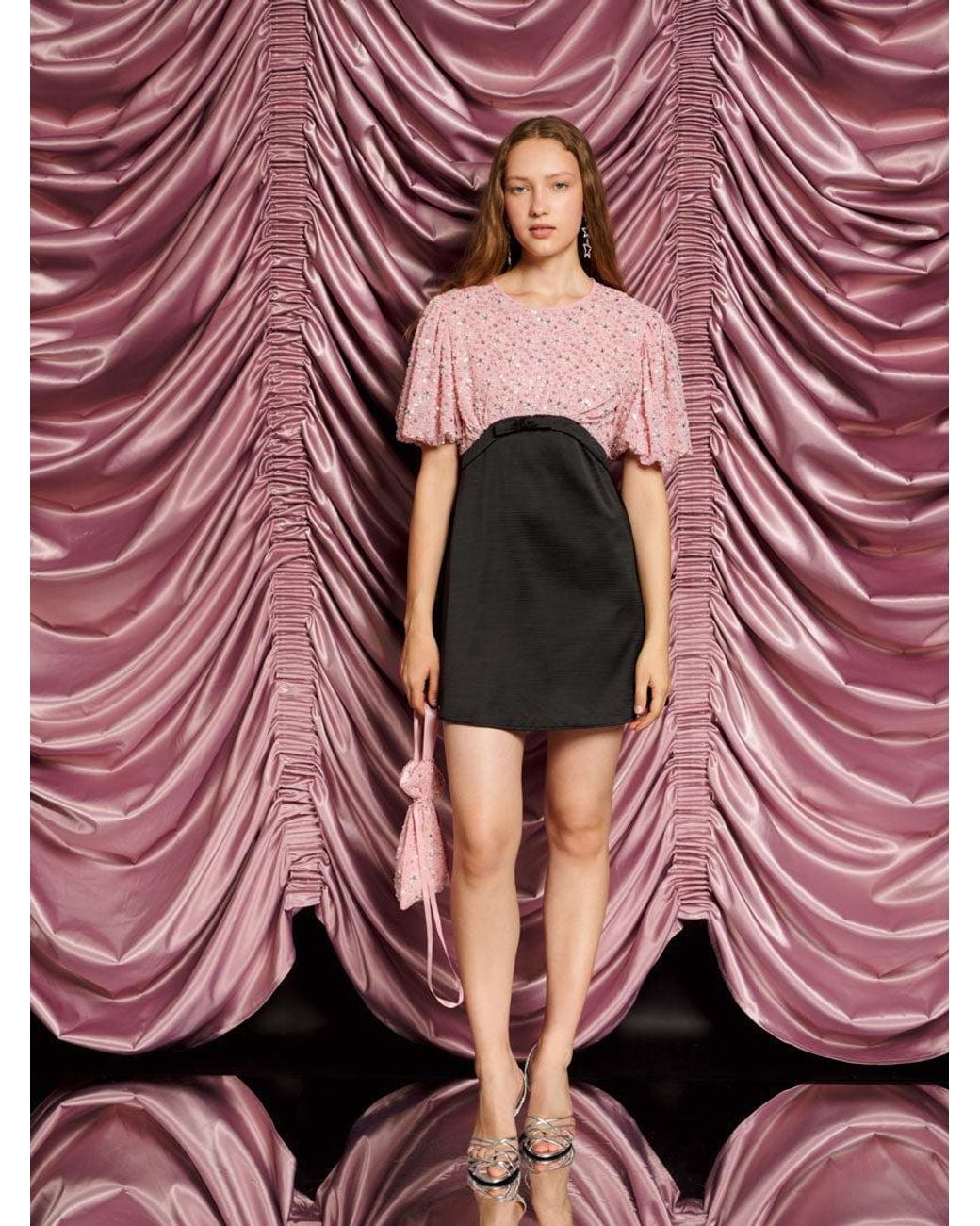 Sister Jane Dream Pink Parade Embellished Mini Dress