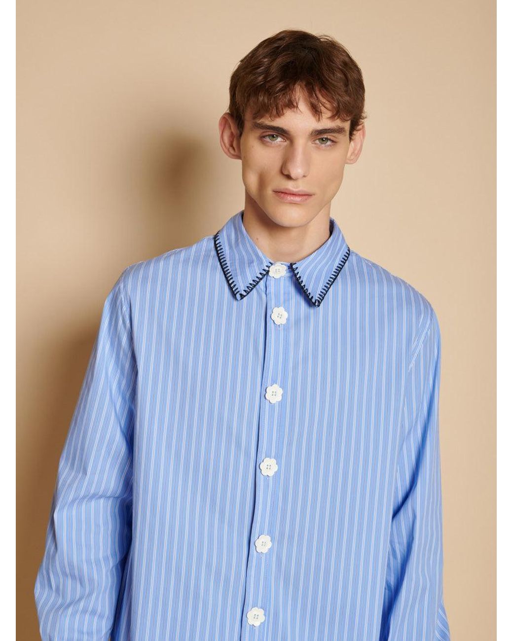 Sister Jane Blue Isak Stripe Shirt