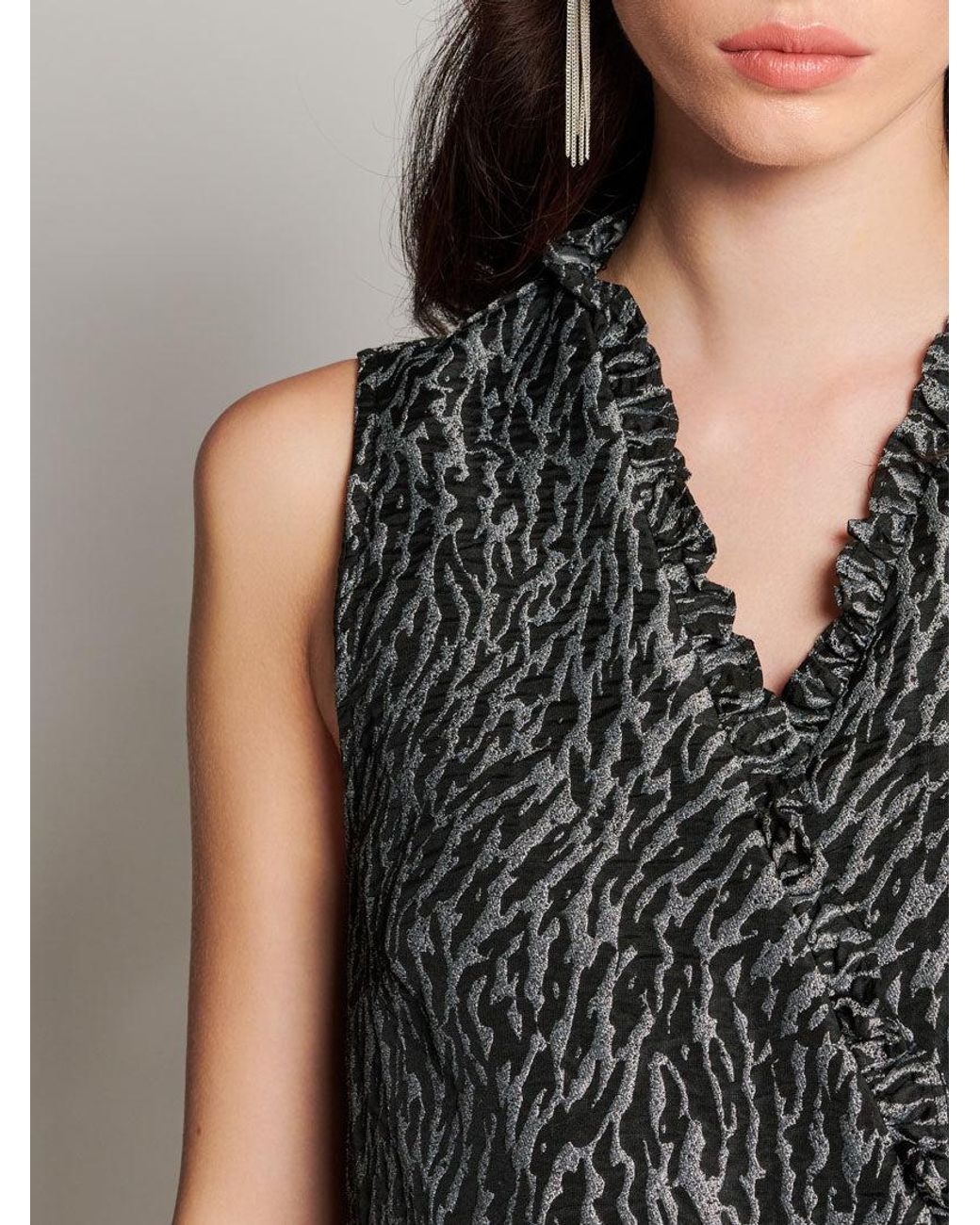 Sister Jane Gray Ghospell Jocelyn Wrap Mini Dress