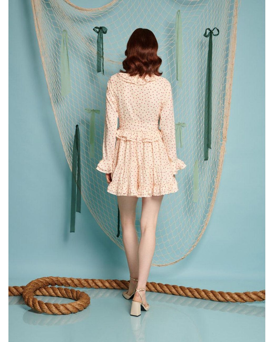 Sister Jane Green Betta Ruffle Mini Dress