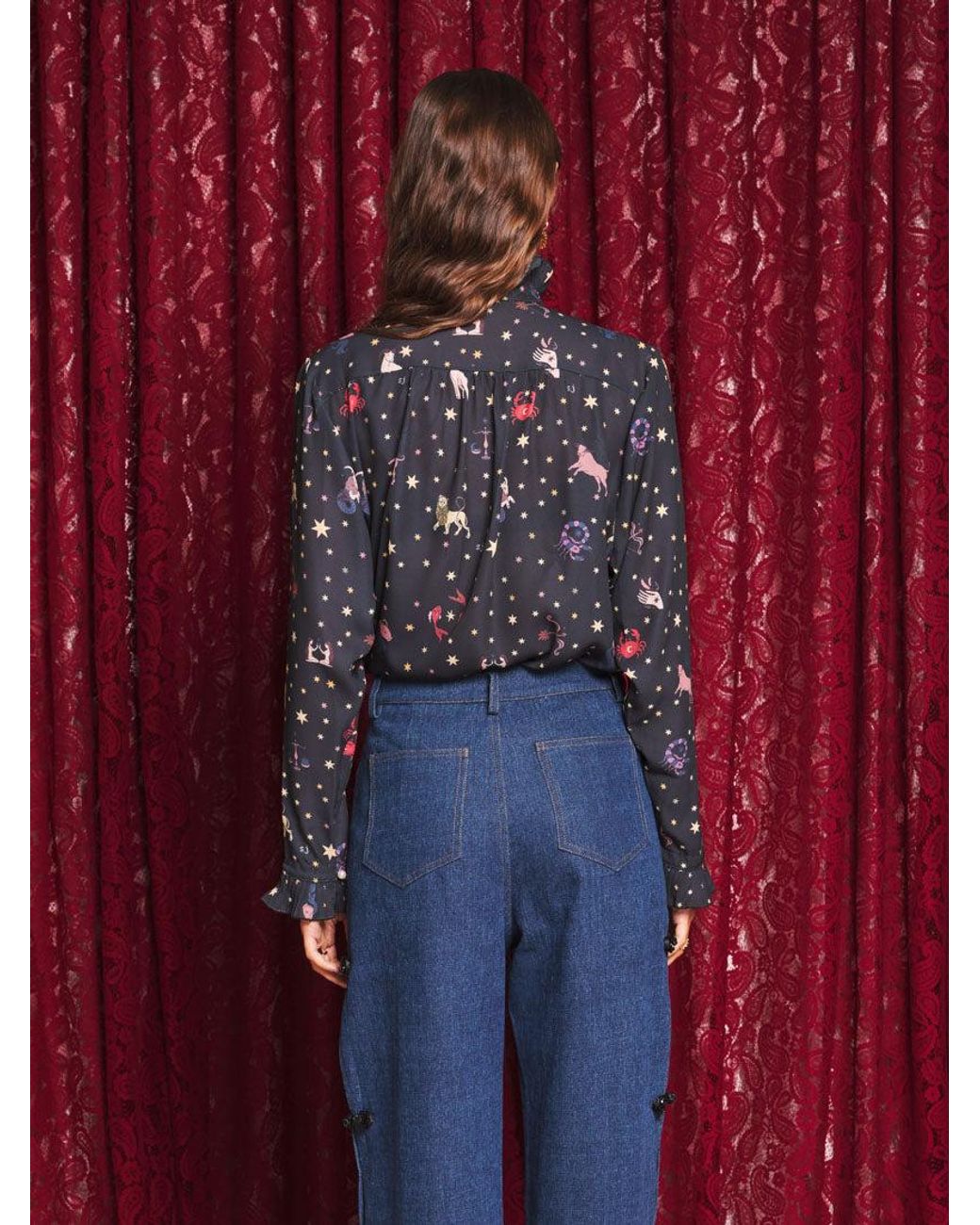 Sister Jane Red Tarot Reader Blouse