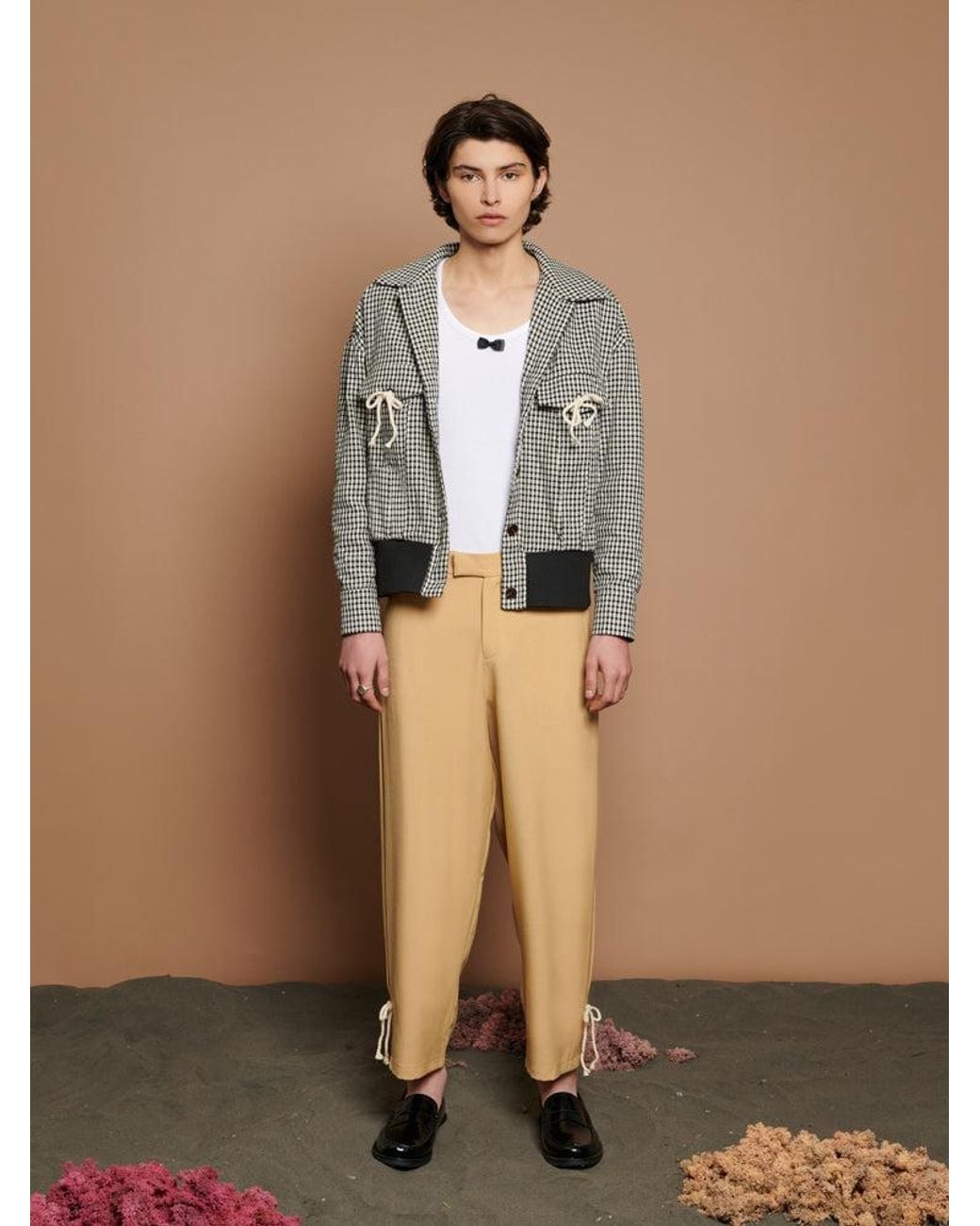 Sister Jane Natural Dash Pleat Trousers