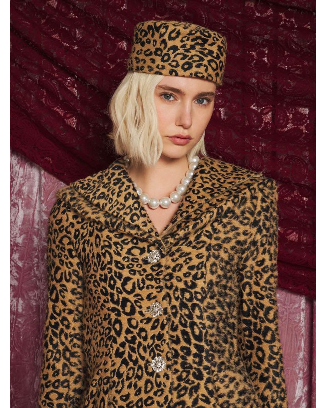 Sister Jane Purple Dream Orion Leopard Fitted Jacket