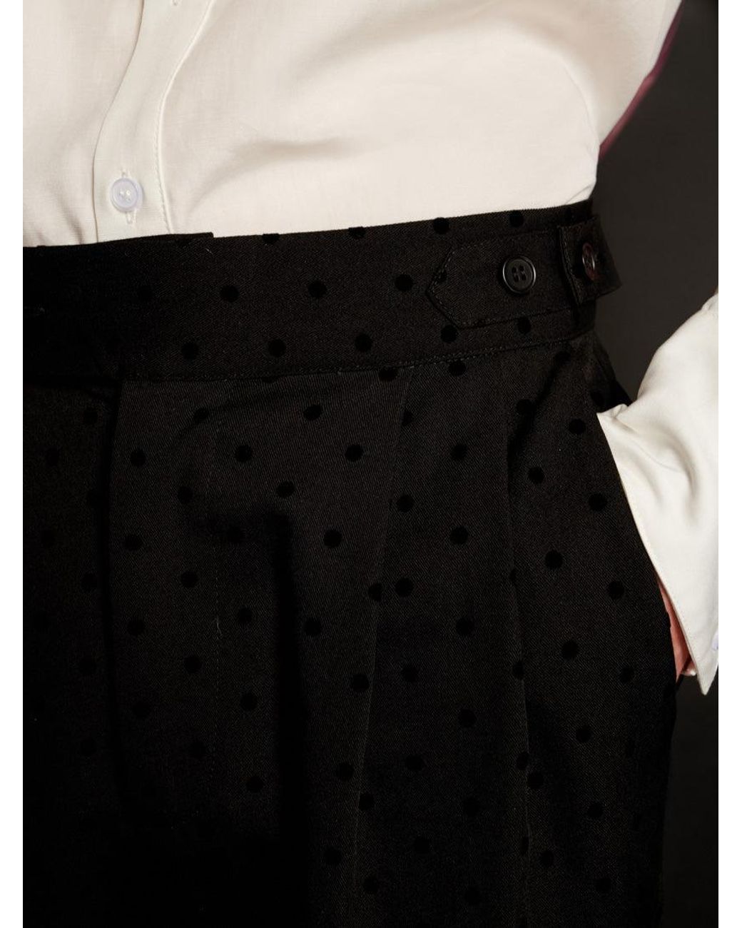 Sister Jane Black Frankie Polka Dot Tailored Trousers
