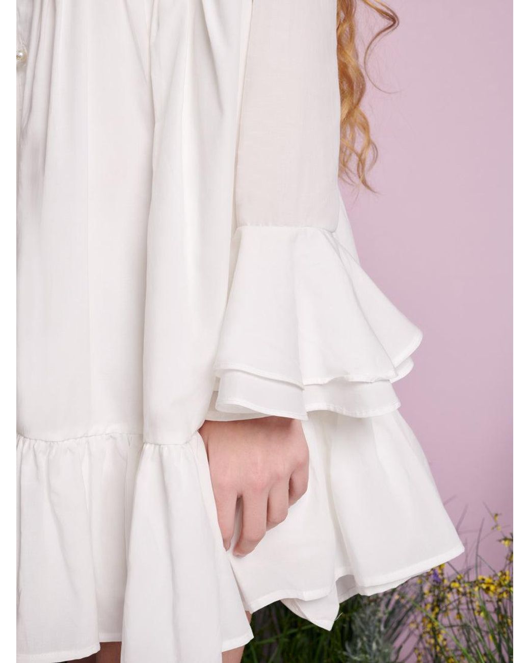 Sister Jane Purple Sweet Pea Collar Mini Dress