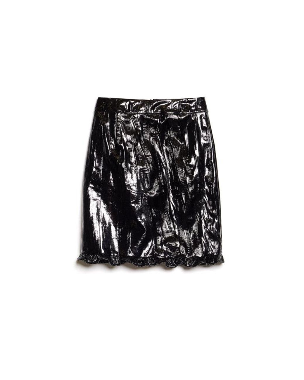 Sister Jane Brown Lunette Pu Midi Skirt