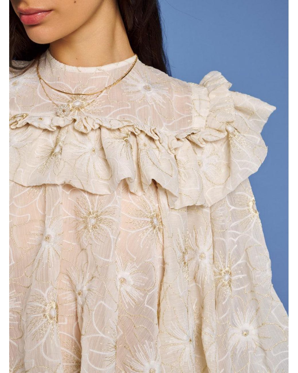Sister Jane Blue Dream Faye Embroidered Blouse