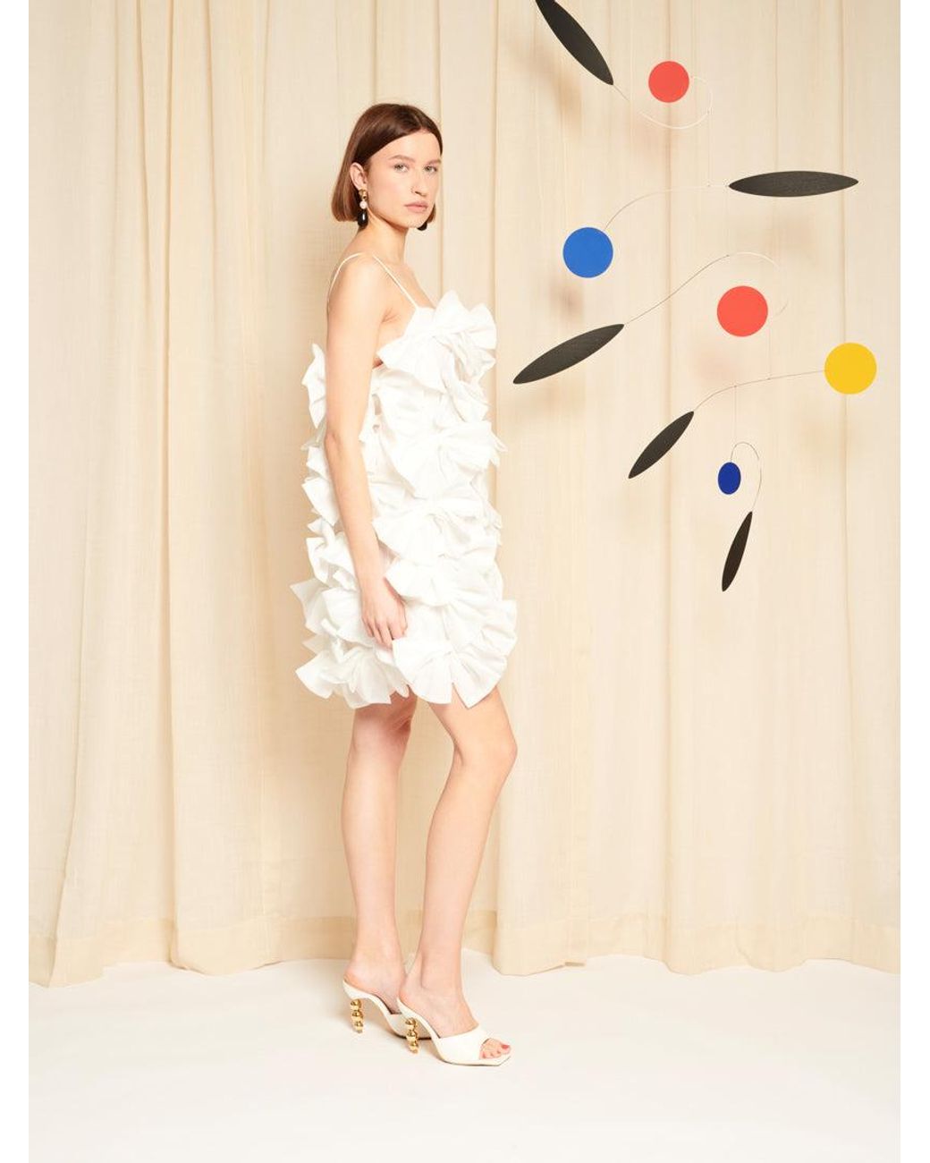 Sister Jane Natural Dream Neroli Bow Mini Dress