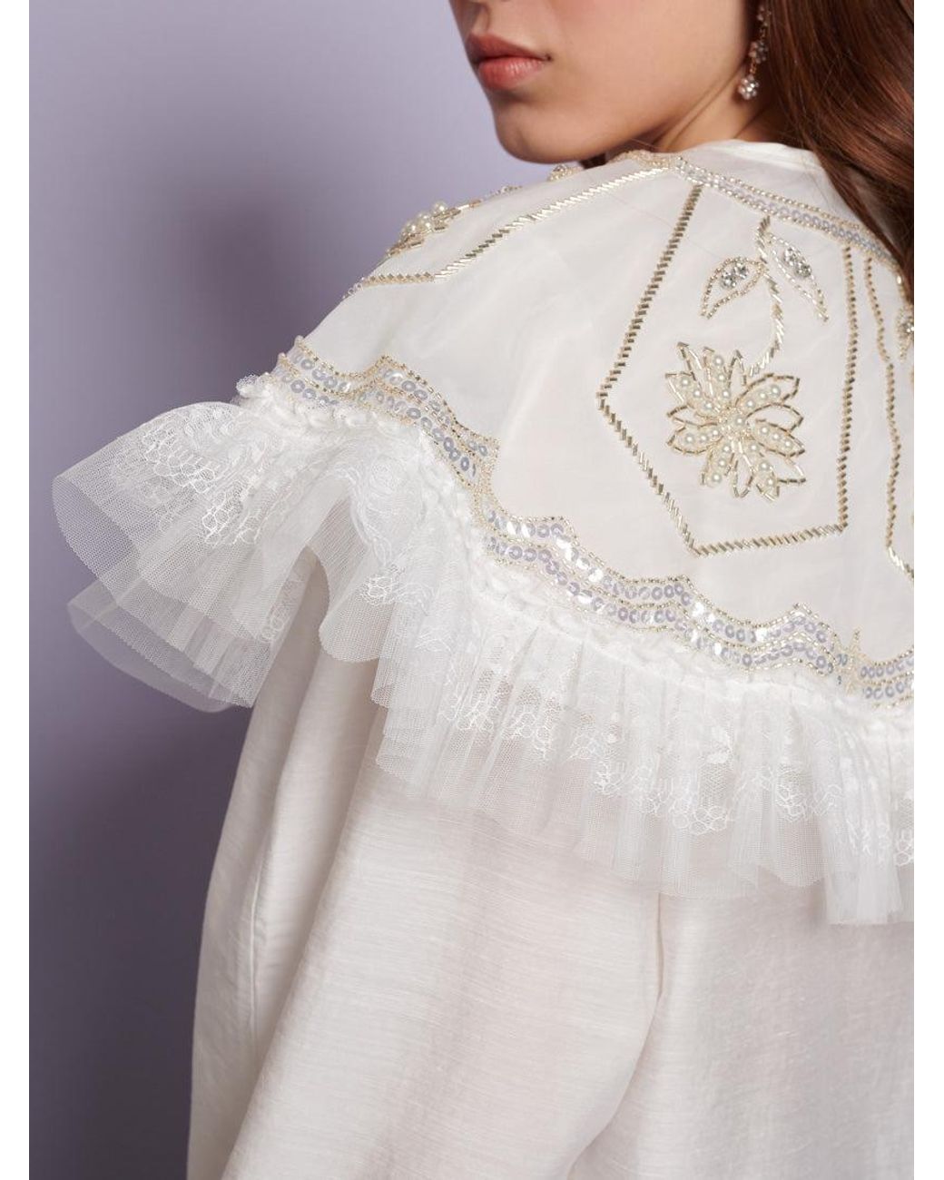 Sister Jane White Dream Evening Primrose Blouse