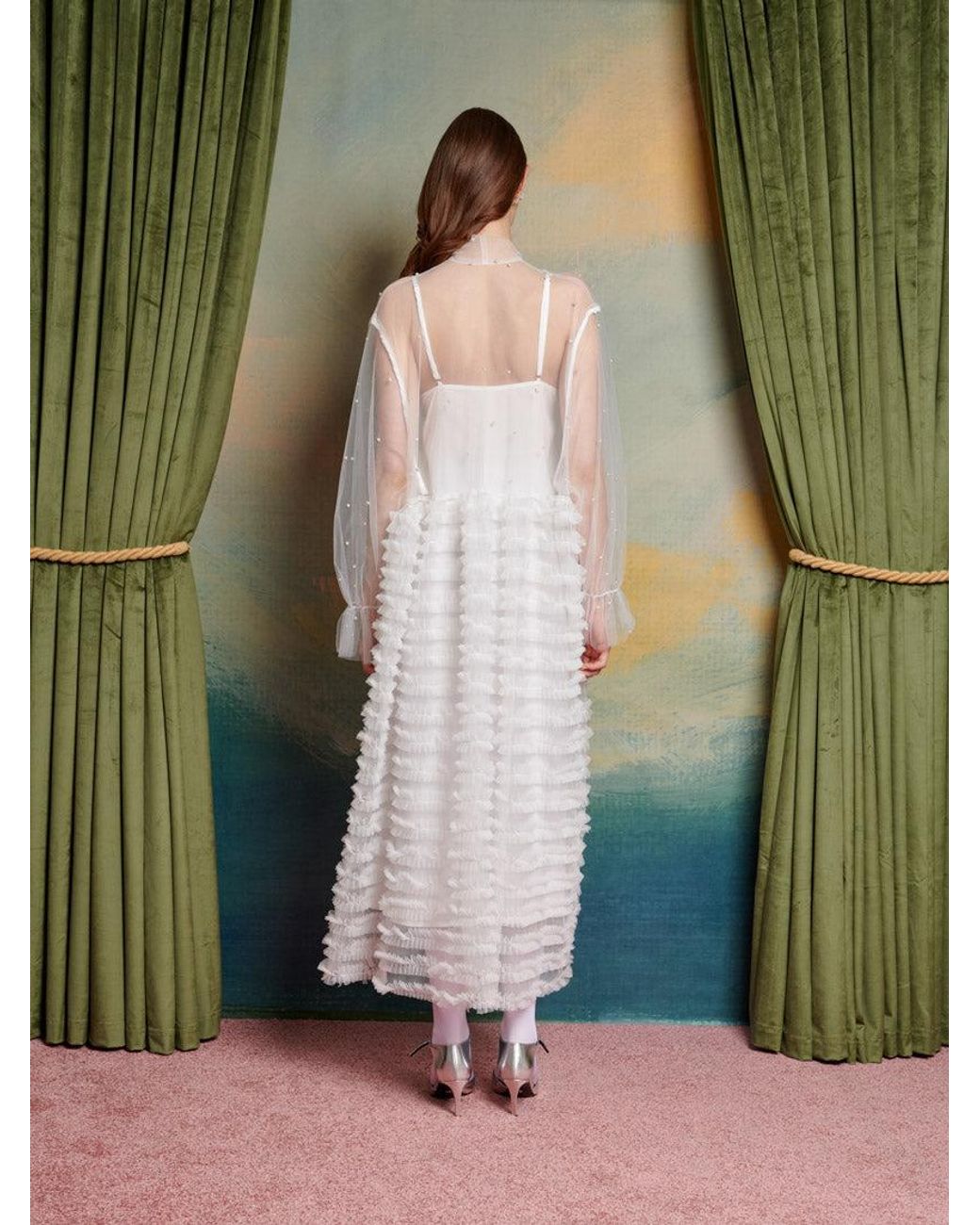 Sister Jane Green Lakeside Pearl Lace Maxi Dress