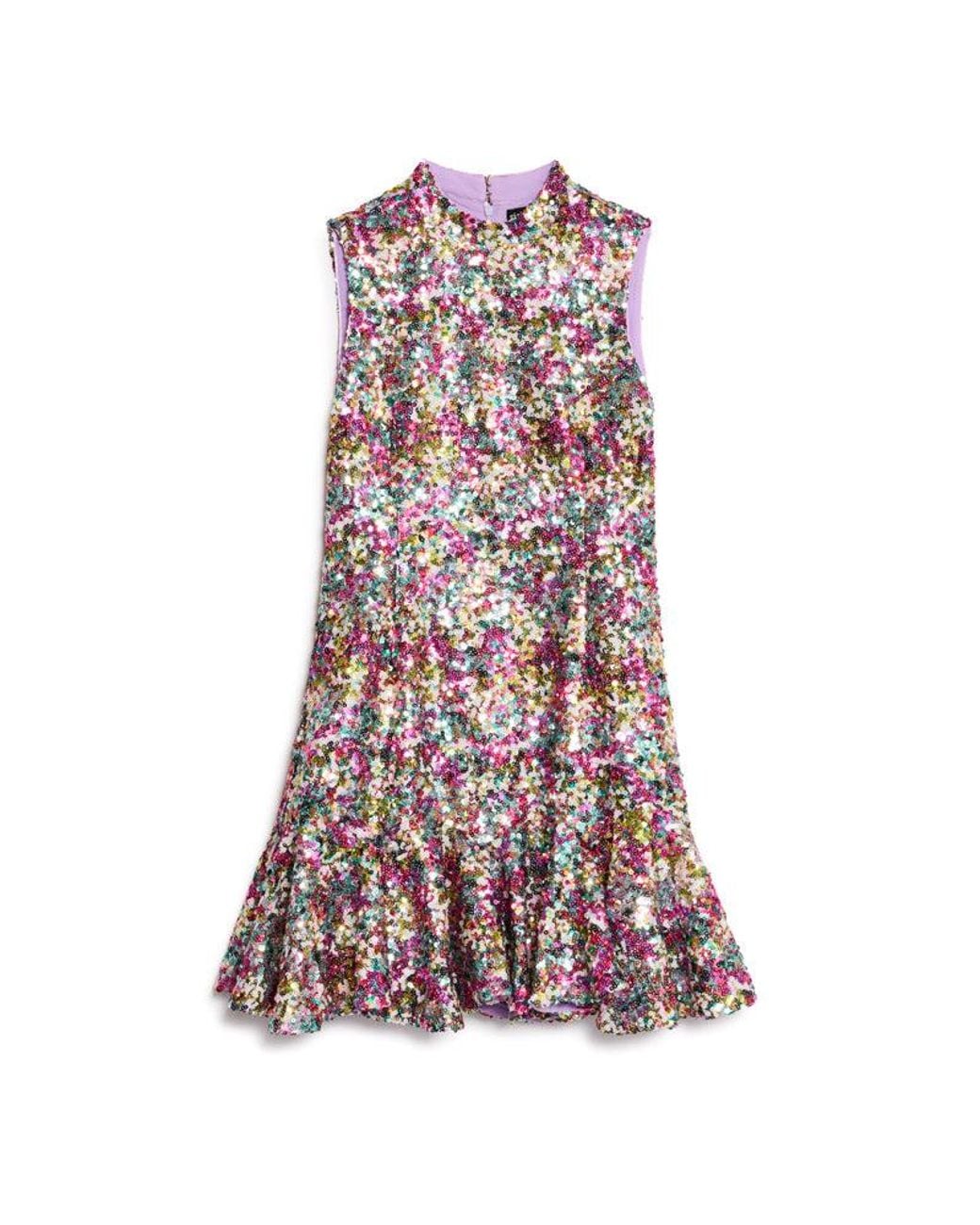Sister Jane Purple Samantha Sequin Mini Dress