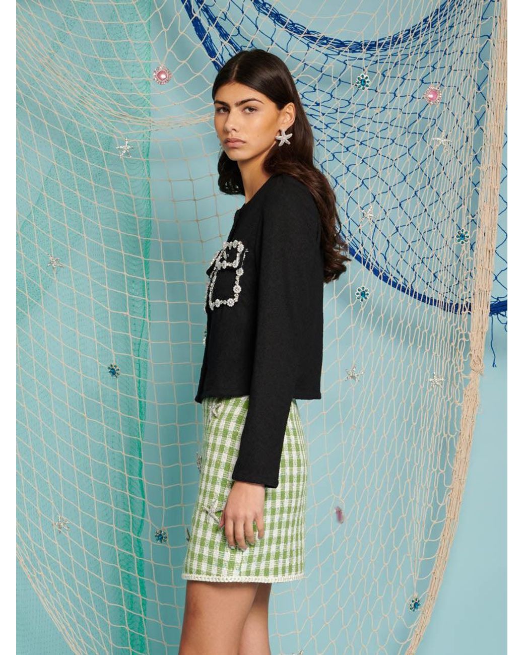 Sister Jane Green Dream Jewel Marine Top