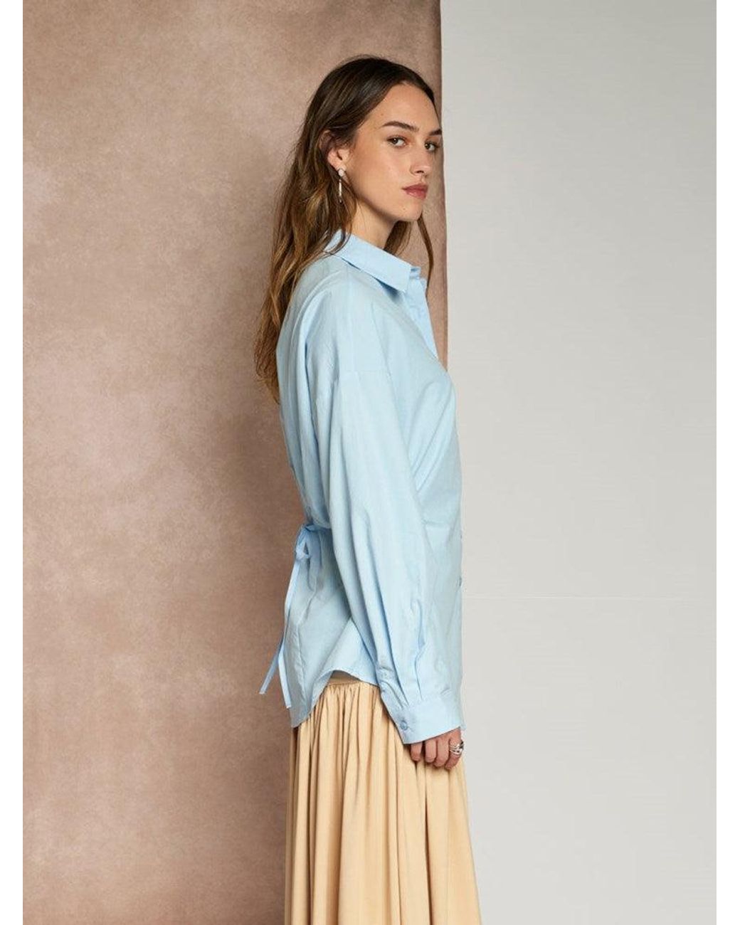 Sister Jane Blue Ghospell Enya Cinched Shirt