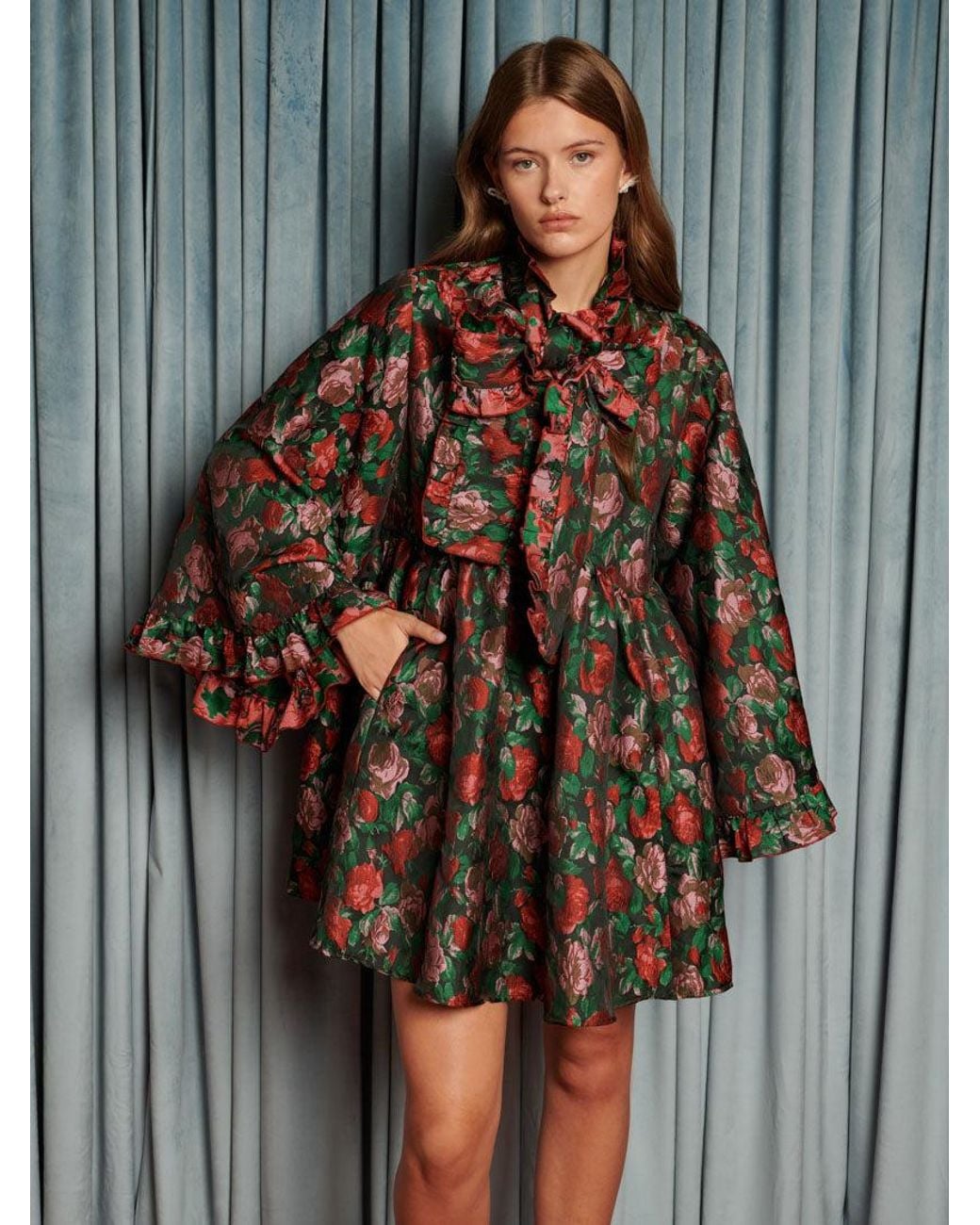 Sister Jane Gray Fantasy Jacquard Mini Dress