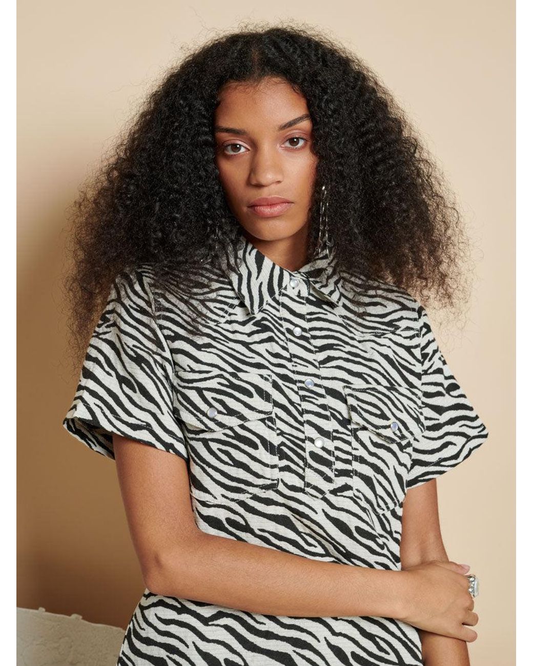 Sister Jane Multicolor Ghospell Zia Zebra Mini Dress