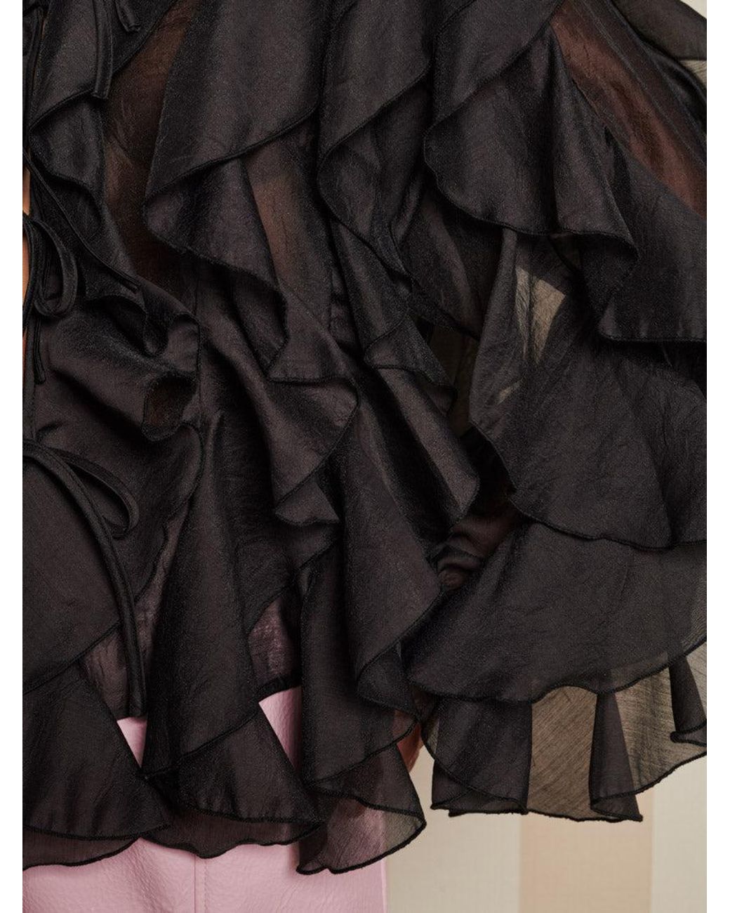 Sister Jane Black Dream Romance Ties Blouse