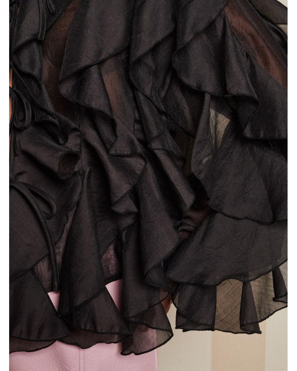 Sister Jane Black Dream Romance Ties Blouse