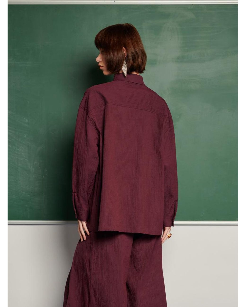 Sister Jane Green Ghospell Kiraz Pleated Shirt