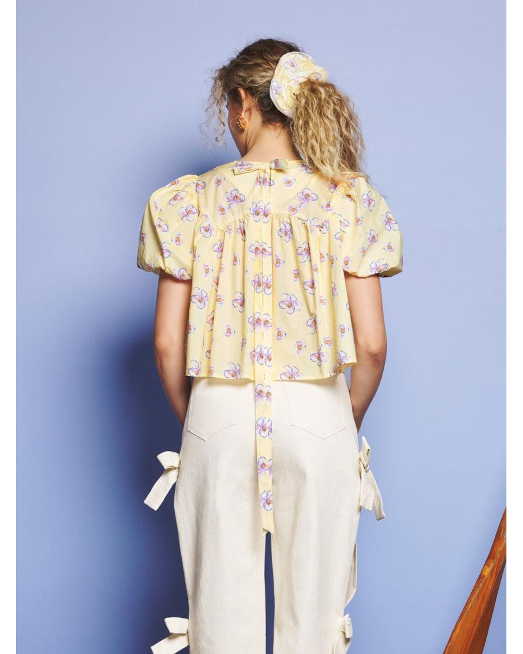 Sister Jane Blue Lake Breeze Floral Top