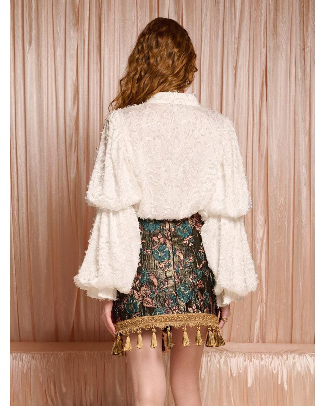 Sister Jane Brown Dream Starlet Textured Blouse