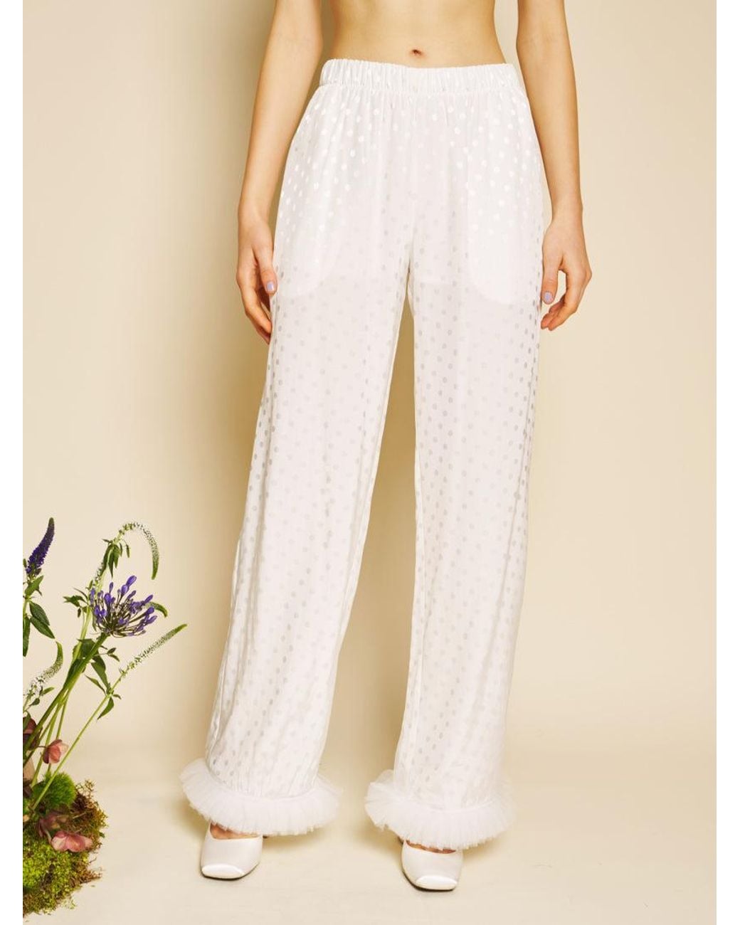 Sister Jane Natural Perle Spot Trousers