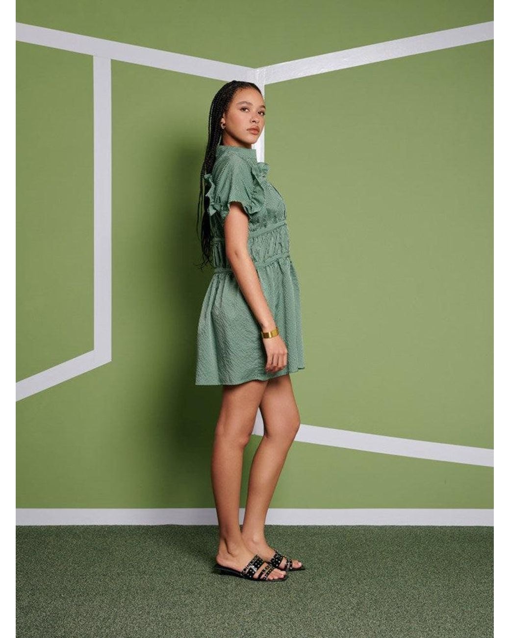 Sister Jane Green Ghospell Jessica Check Mini Dress