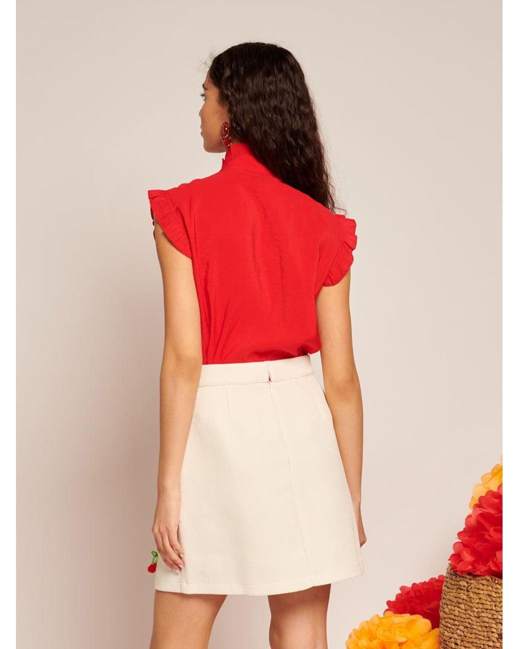 Sister Jane Red Passion Sleeveless Blouse