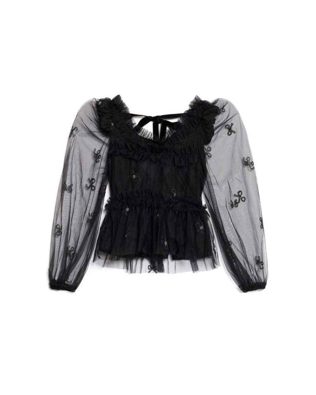Sister Jane Red Dream Voyage Tulle Top