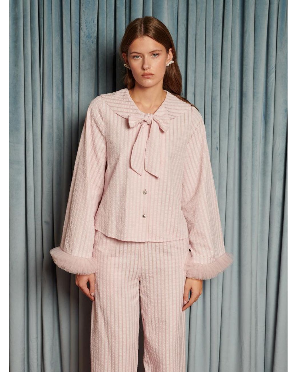 Sister Jane Gray Wonder Stripe Blouse