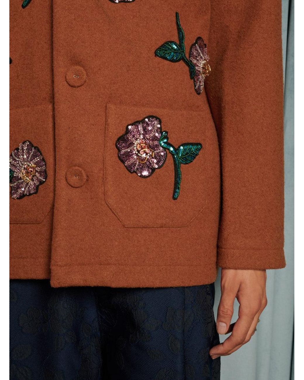 Sister Jane Gray Odette Flower Embellished Jacket