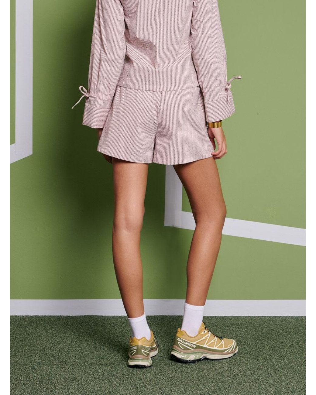 Sister Jane Green Ghospell Dara Stripe Shorts