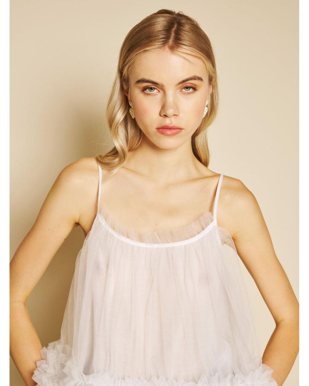 Sister Jane Blue Papillon Tulle Top