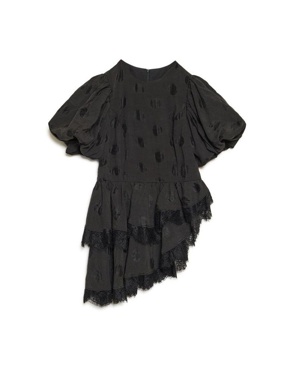 Sister Jane Purple Dream Mirage Spot Ruffle Top