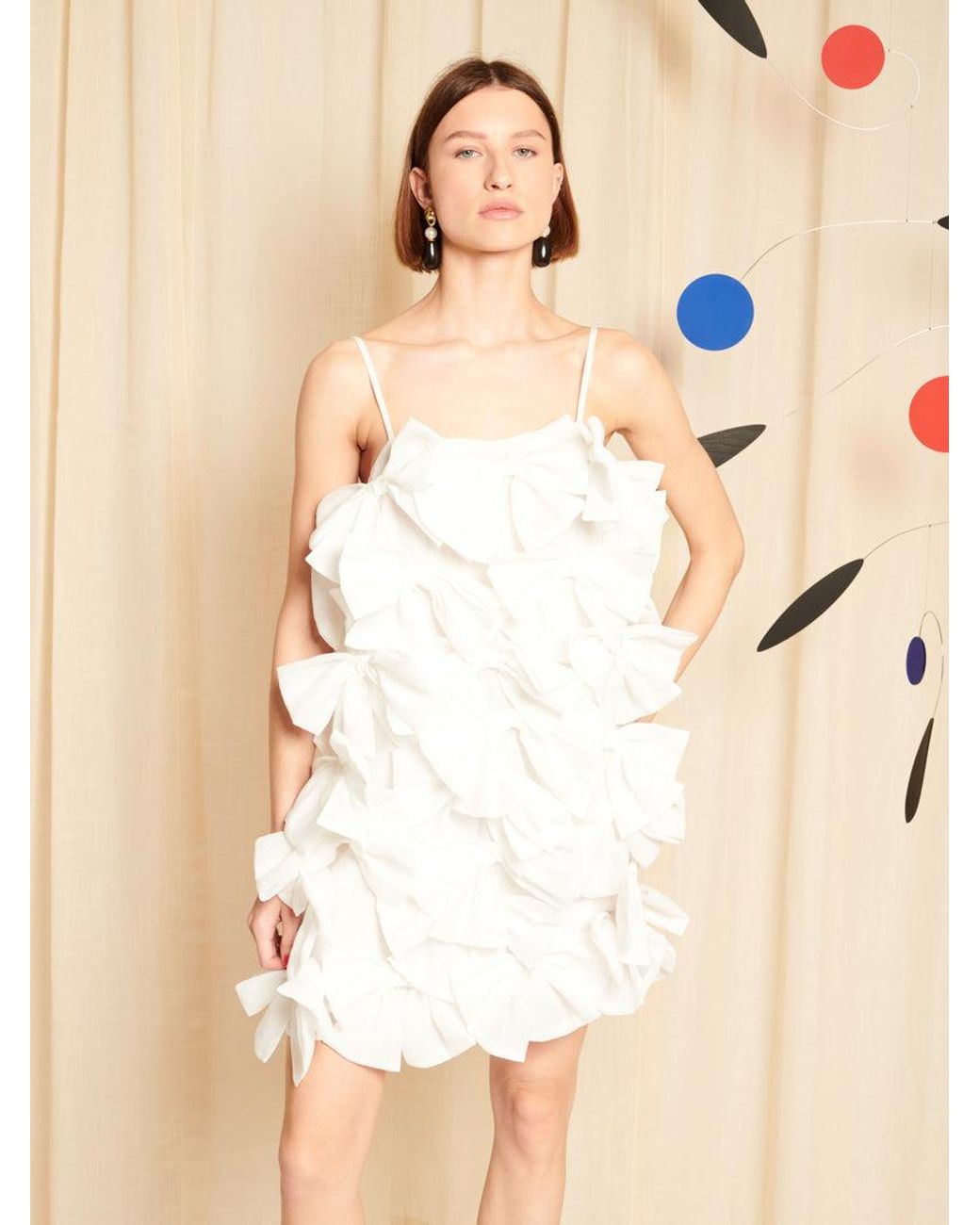 Sister Jane Natural Dream Neroli Bow Mini Dress
