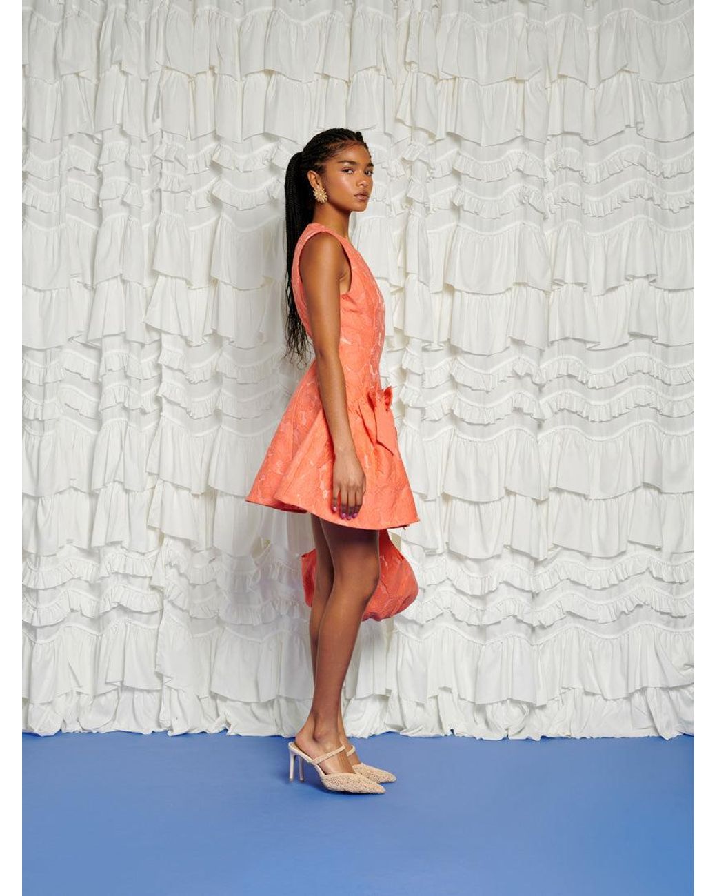 Sister Jane Multicolor Dream Tangerine Jacquard Mini Dress