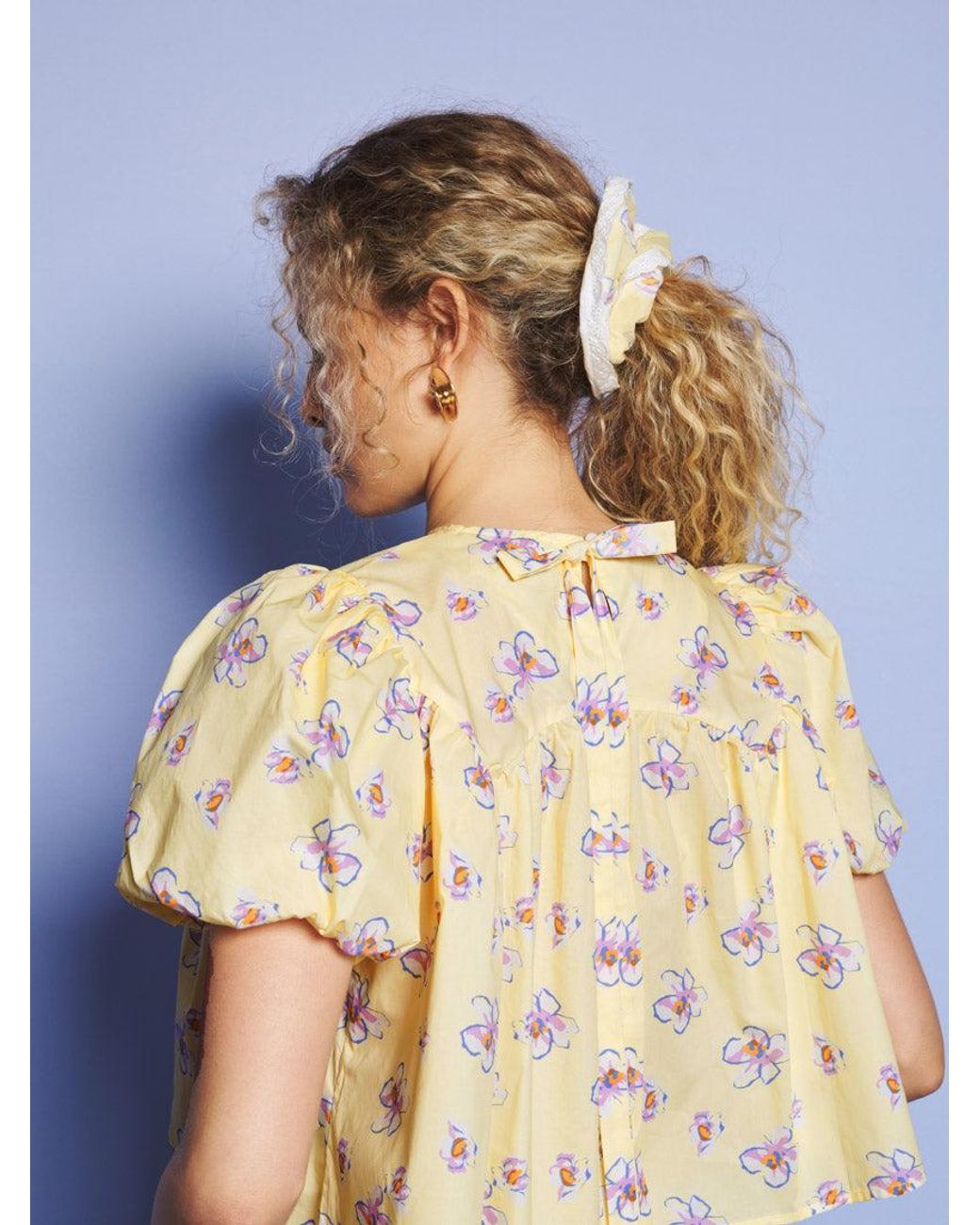 Sister Jane Blue Lake Breeze Floral Top
